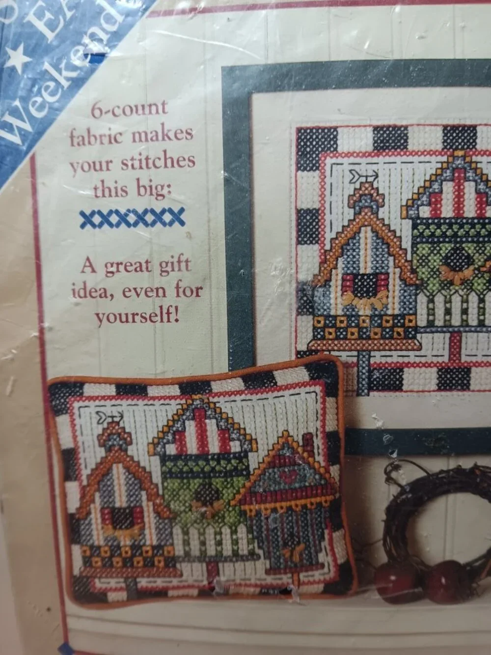 Dimensions 72231 Counted Cross Stitch Birdhouse Trio